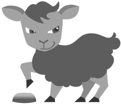 Black Sheep Broker mascot — the badass sheep, symbol of real estate investment freedom