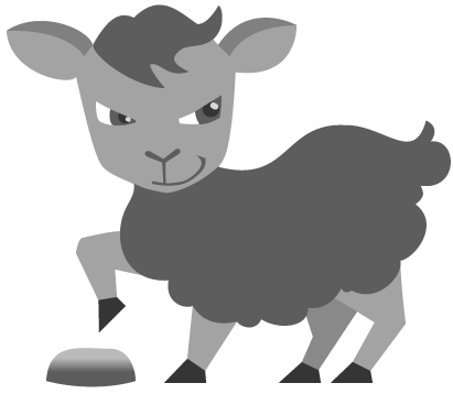 Black Sheep Broker sheep logo mark